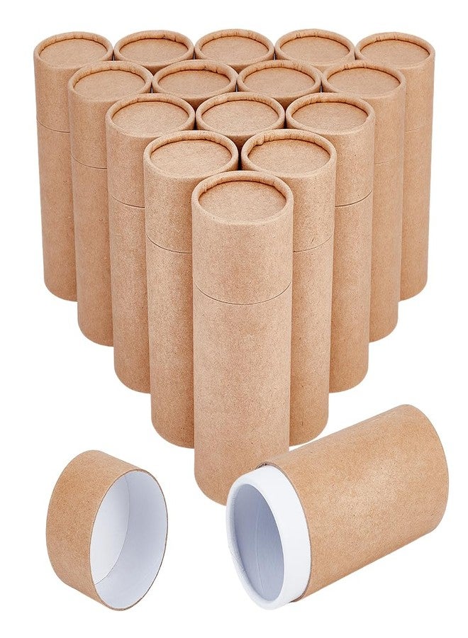 بينيكريت، ٢٠ قطعة من أنابيب ورق الكرافت سعة ١٠٠ مل/ ٣.٥ أونصة، عبوات ورق كرافت دائرية، علب كرتونية دائرية فارغة للأقلام، الشاي، المشروبات، القهوة، مستحضرات التجميل، وتغليف الهدايا الحرفية - Image 1